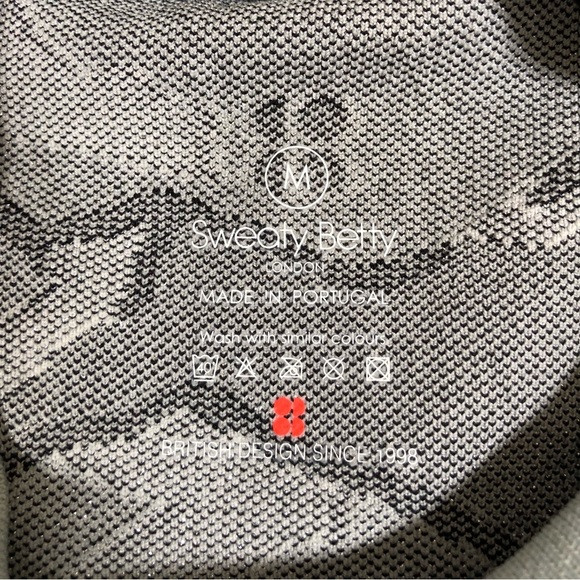 Sweaty Betty Mountain Camo Crewneck Sweater Size 8 - Picture 4 of 6